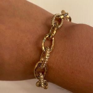 Stella & Dot Gold Chunky Link Bracelet